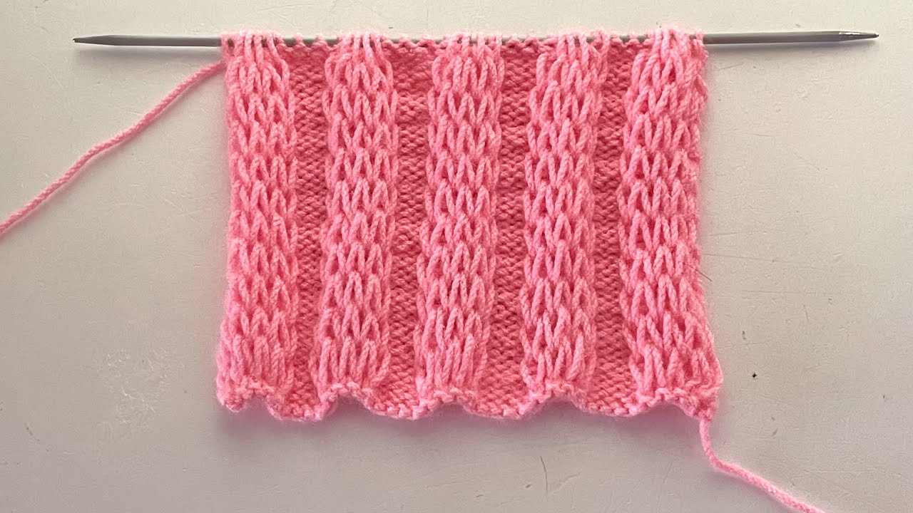 Very Beautiful Unique Knitting Stitch Pattern For Hat/Sweater