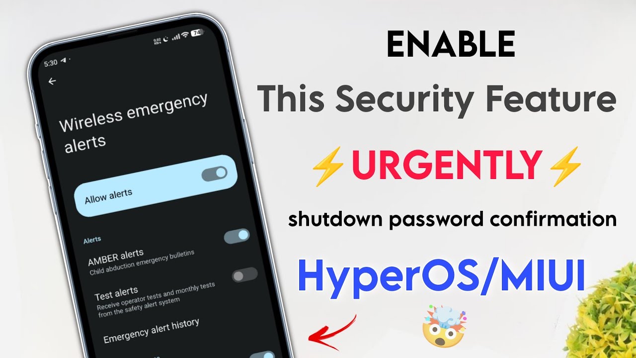 Enable This Security Features Urgently - Shutdown Password Confirmation In Xiaomi HyperOS - Miui ✅