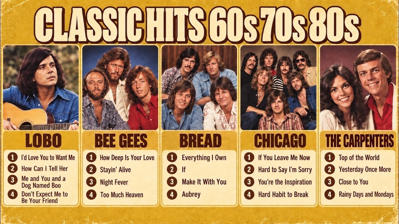 The Greatest Hits of the 60s, 70s & 80s ⭐ Songs You&rsquo;ll Never Forget