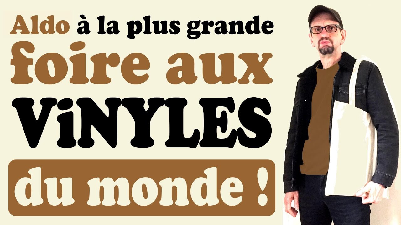 Aldo à la plus grande foire aux vinyles du monde.