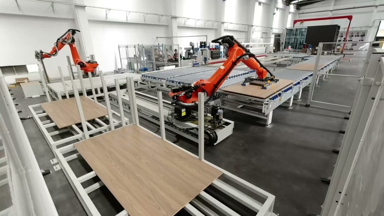 Automated Assembly Wall Panel Production Line for Modular Construction — Robotic Locking Screws