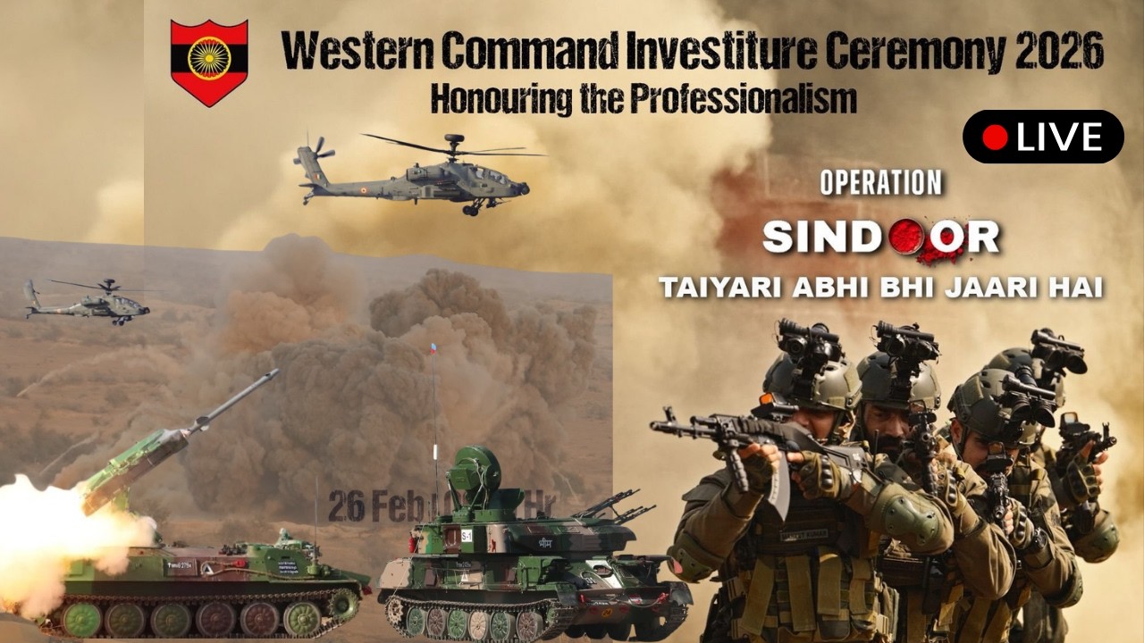 LIVE: Western Command Investiture 2026 &ndash; Awards, Drones, Next-Gen Weapons Demo
