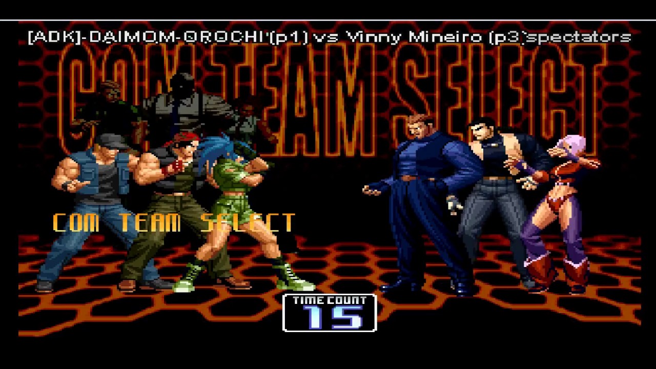 The King of Fighters 2002 Online Battle Yamazaki, Robert Garcia, Whip victories