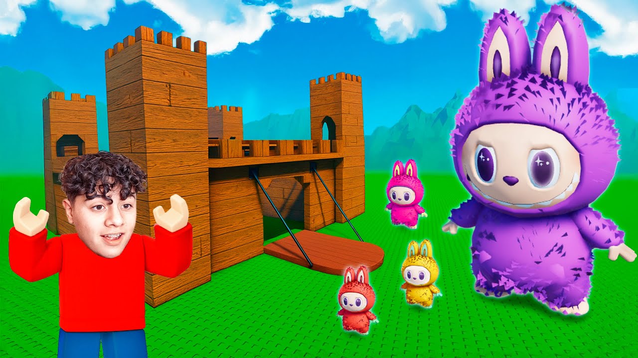 ¿Puede LABUBU ENTRAR en mi FORTALEZA de ROBLOX?!