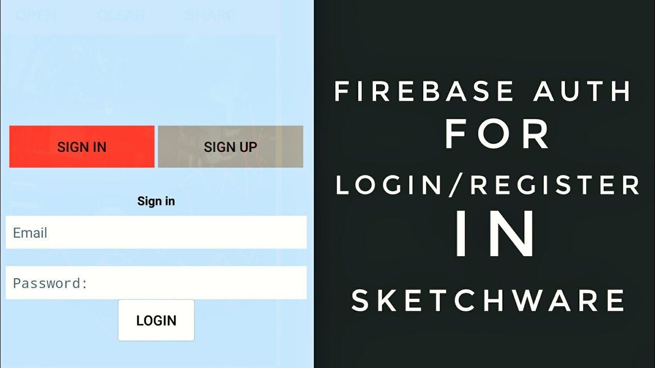 Use of Firebase Auth in Sketchware