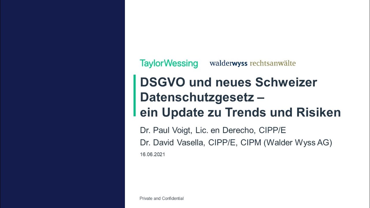 FAQ: DSGVO und neues Schweizer Datenschutzgesetz