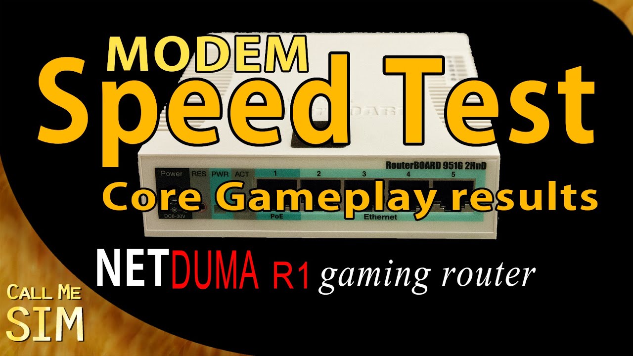 The Netduma R1 Modem Speed Test | SimJC74 R1 Netduma Tutorials