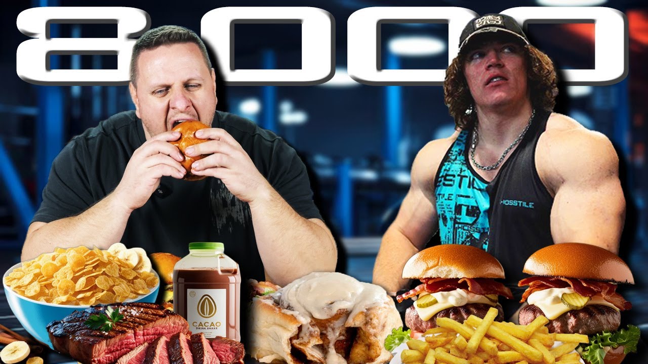 Kipróbáltam Sam Sulek egész napos étrendjét🤯💪🍔8.000 Kcal