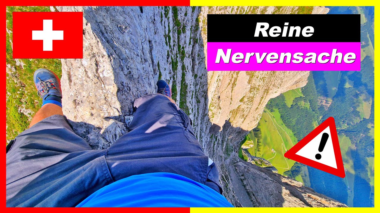 😱😨Extreme Alpinwanderung im Alpstein | Ebenalp bis Schäfler, Reitergrat (T6 Highlight), Seealpsee