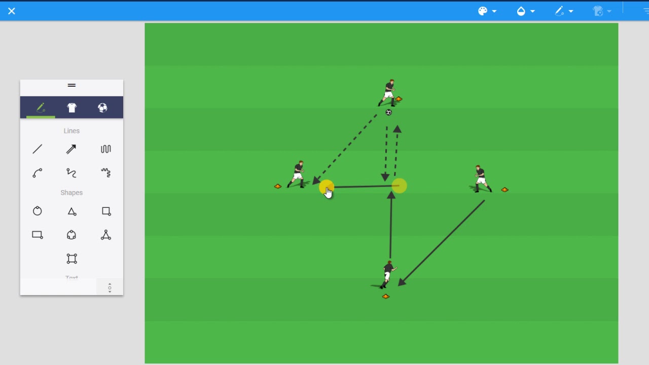 Four Player Passing and Moving