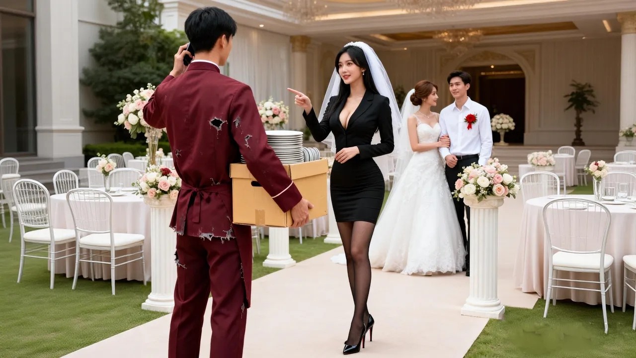 女總裁結婚當天男友卻和閨蜜公然背叛互換婚戒，不料她隨手拉了窮服務員改嫁，殊不知他竟是首富繼承人！強勢助她踩碎狗男女登頂首富！#短劇 #短劇全集 #短劇推薦