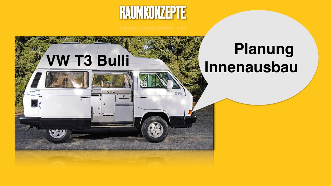 VW T3 Phase 5: Planung Innenausbau und Raumkonzepte