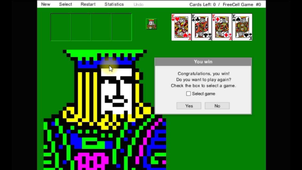 FREECELL GAME 000027 #windowsxp #freecell #gamewindowsxp