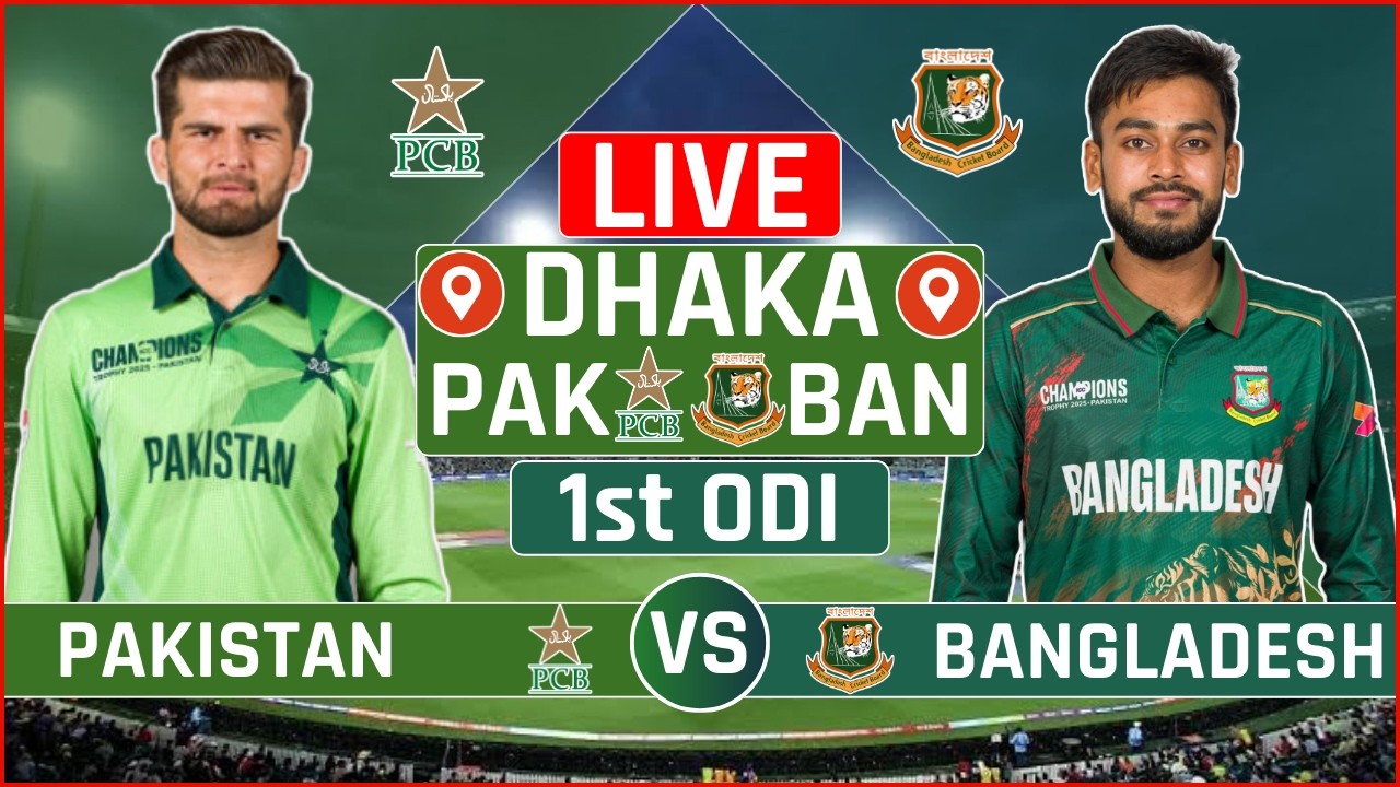 Bangladesh vs Pakistan 1st ODI Live Match Today | BAN vs PAK 1st ODI Live Scores & Commentary