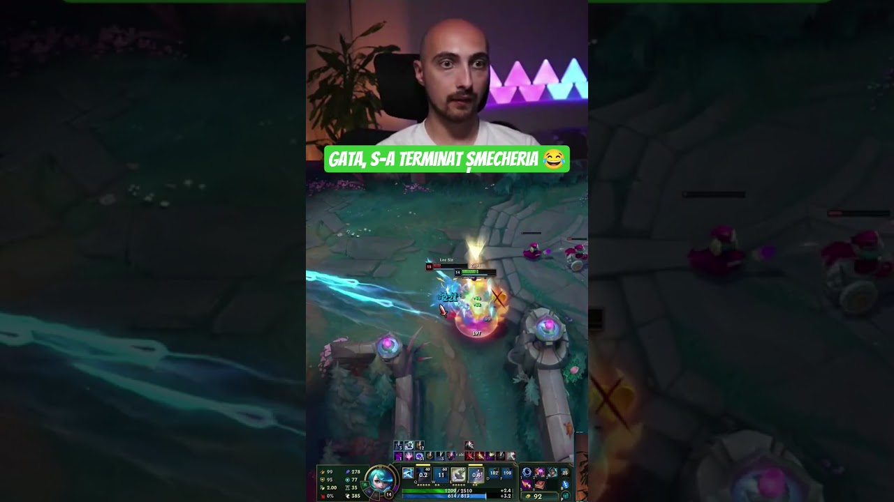 Gata, s-a terminat șmecheria 😂 #leagueoflegends #romania #live #stream #gaming #lol #gamer