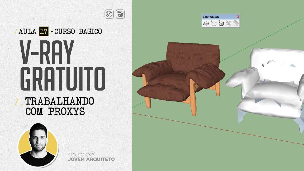 [CURSO GRATUITO DE V-RAY] AULA 17 - COMO UTILIZAR OS PROXIES (PROXYS) DO V-RAY