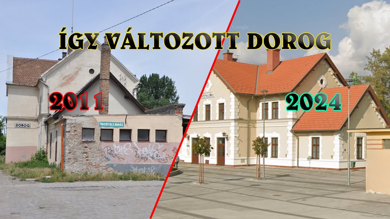 Így változott Dorog (2011 vs. 2024)
