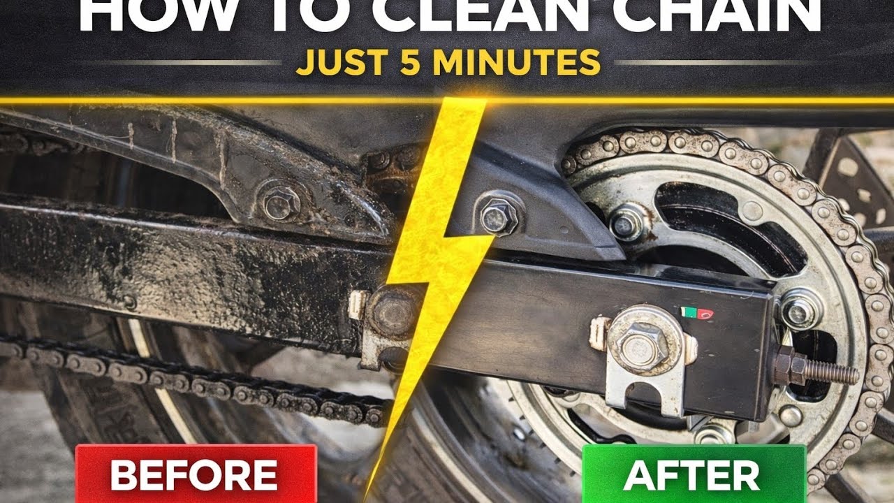 HOW TO CLEAN CHAIN JUST 5 MINUTES | EASY METHOD | IMPORTANT MISTAKES | SAURAV DYNAMICS 