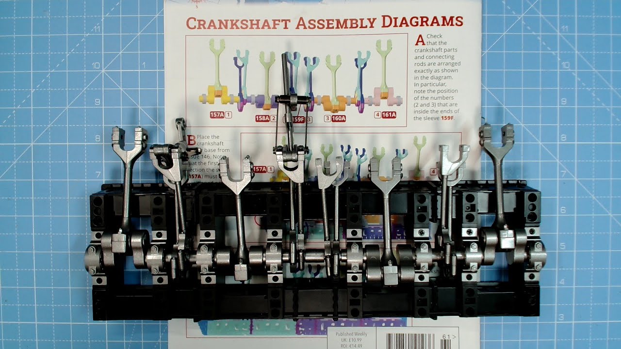 Build the Titanic Reciprocating Engine Stages 164 and 165 from Hachette
