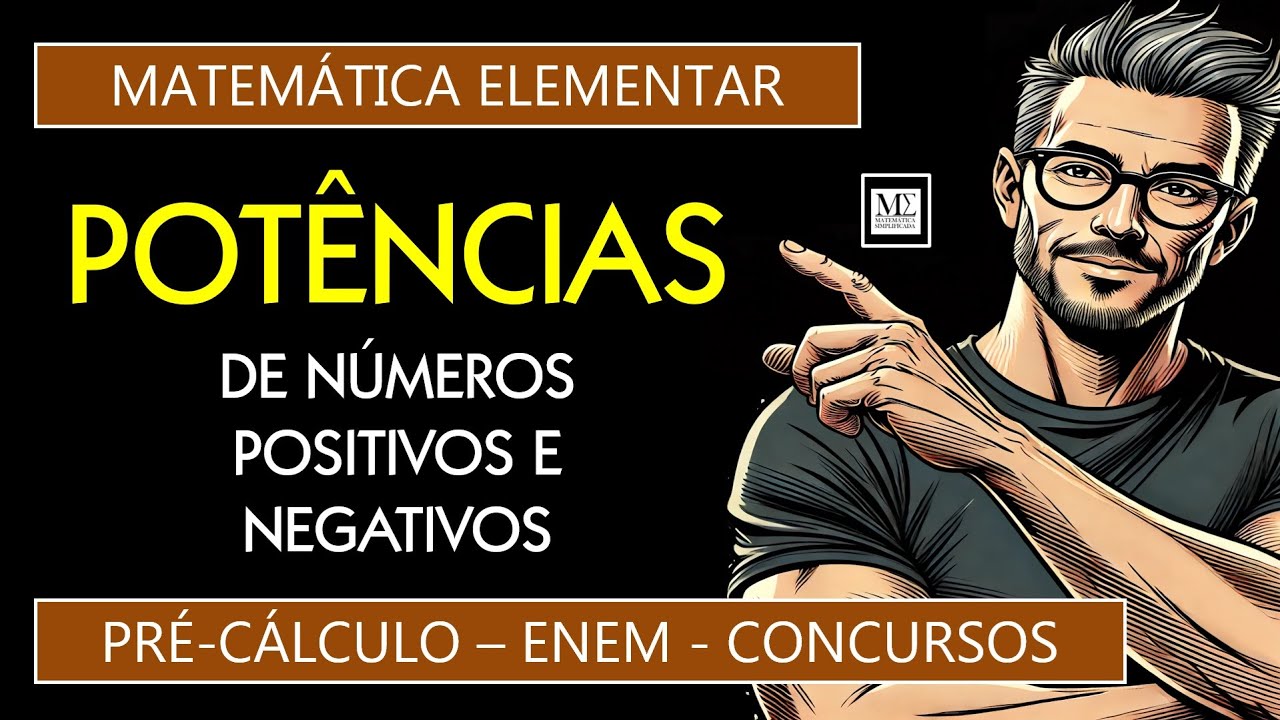 Como Calcular Potências de Números Positivos e Negativos? Pré-Cálculo ENEM Concurso #enem #concurso