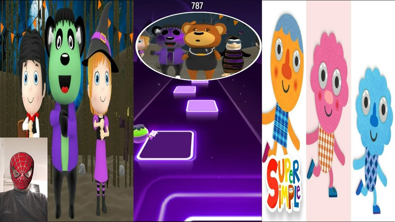 Aram Sam Sam It's Halloween & Noodle and Pals Walking Walking Tiles Hop MK Puzzle