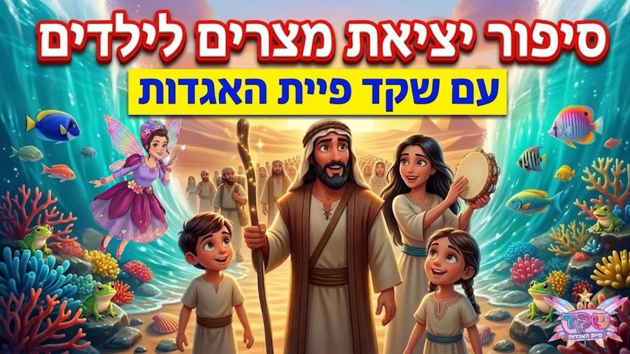סיפור יציאת מצרים לילדים  כמו שעוד לא ראיתם!  שקד פיית האגדות חוגגת פסח עם הילדים