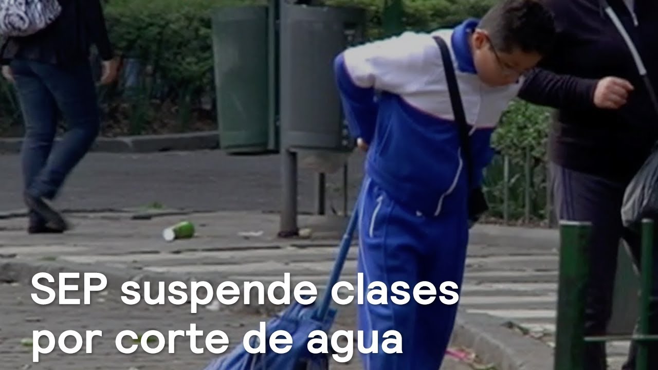 SEP suspende clases por corte de agua en la CDMX
