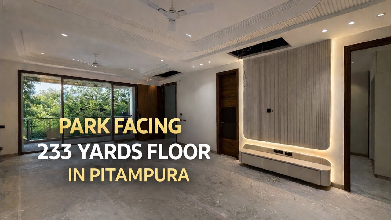 250 Yards 4BHK Park Facing Builder Floor in Pitampura | North Delhi Floors