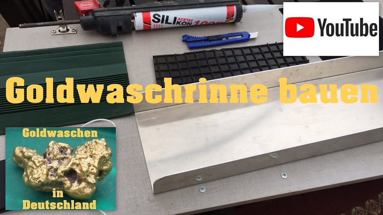 Goldwaschen in Deutschland- live - wir bauen eine Goldwaschrinne