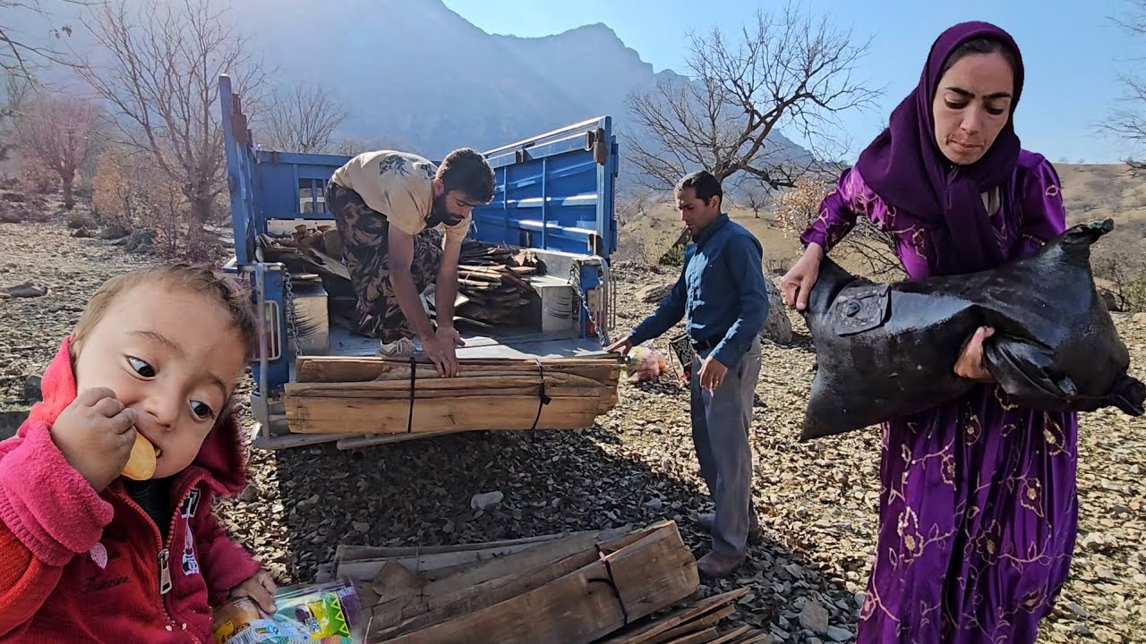 ۵“From Carrying Wood to Planting Trees | A Real Day of Nomadic Life 🌿🏔️”