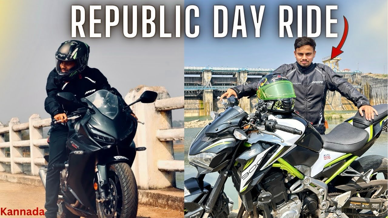 REPUBLIC DAY RIDE🇮🇳 | Z900 PUBLIC REACTIONS😱 | UTTARKARNATAKA VLOG 😂| KANNADA | LAZZY VLOGS