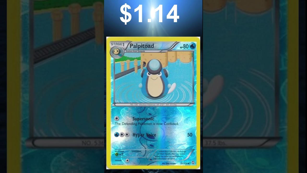 Top 5 Most Expensive Palpitoad Cards! #cool #fyp #pokemon #tcg #love #shorts #five #ten #top10 #top5