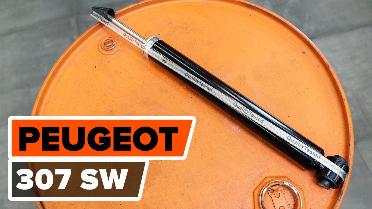 How to change rear shock absorber on PEUGEOT 307 (3H) [TUTORIAL AUTODOC]