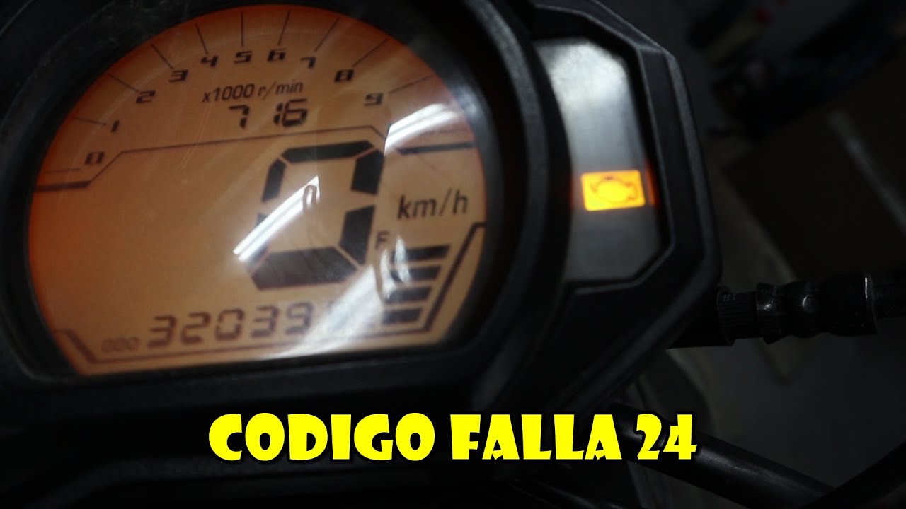 codigo de falla 24 yamaha como leerlo