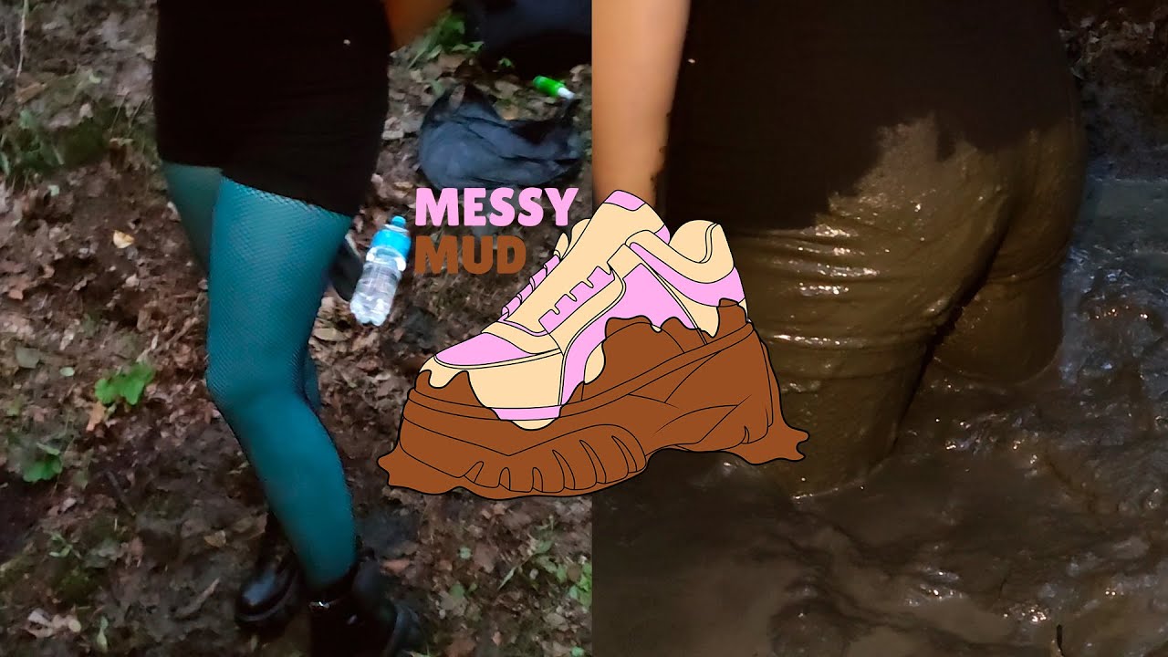 [ 48% ]▫️Girl in Mud Black Shoes and Blue Pantyhose