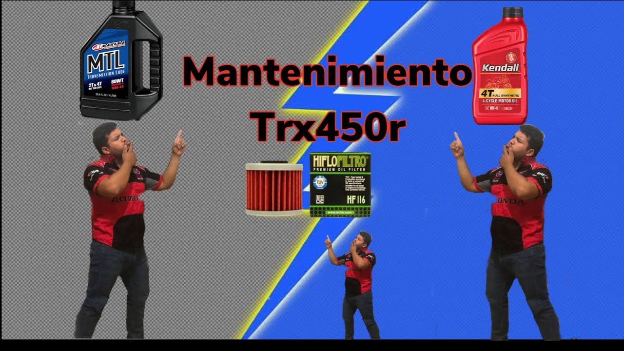 Como cambiar aceite  “HONDA TRX450” mantenimiento (servicio)