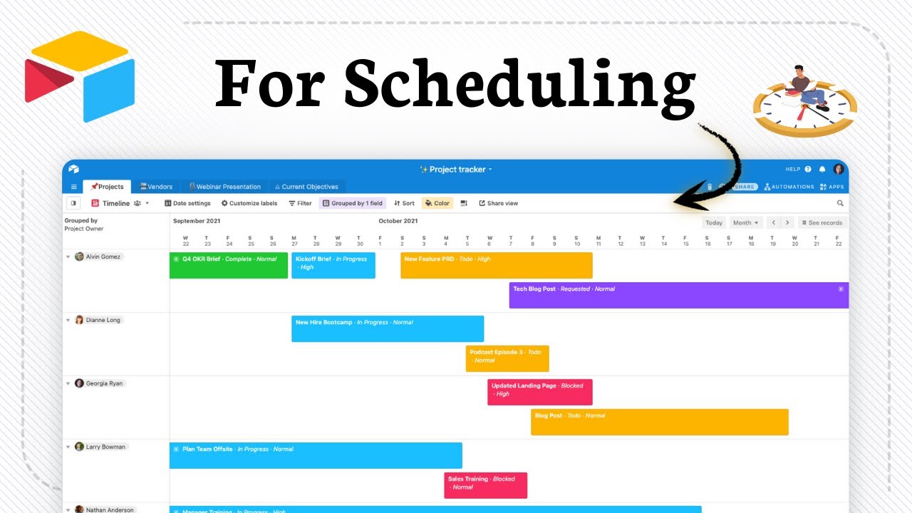 How to use Airtable for Scheduling (Simple Time Management Tip)
