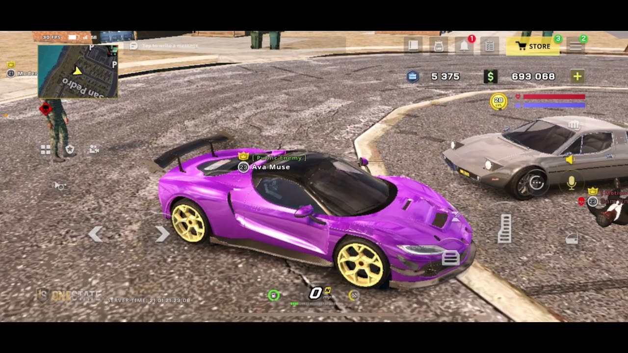 One state rp// I won the city race event with my homegirl Ava// She total my car the next race 🤣