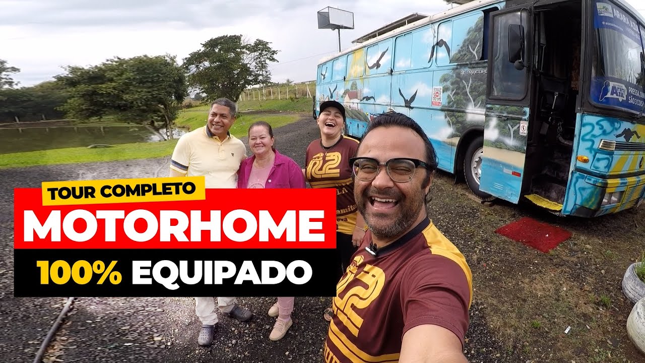 TOUR COMPLETO NO ONIBUS MOTORHOME DO ARARA AZUL