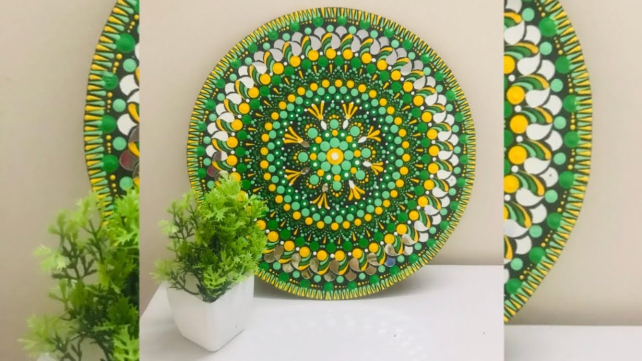 Dotted Mandala Art Tutorial || How to make dotted mandala #stepbystepdottedmandala #mandalaart