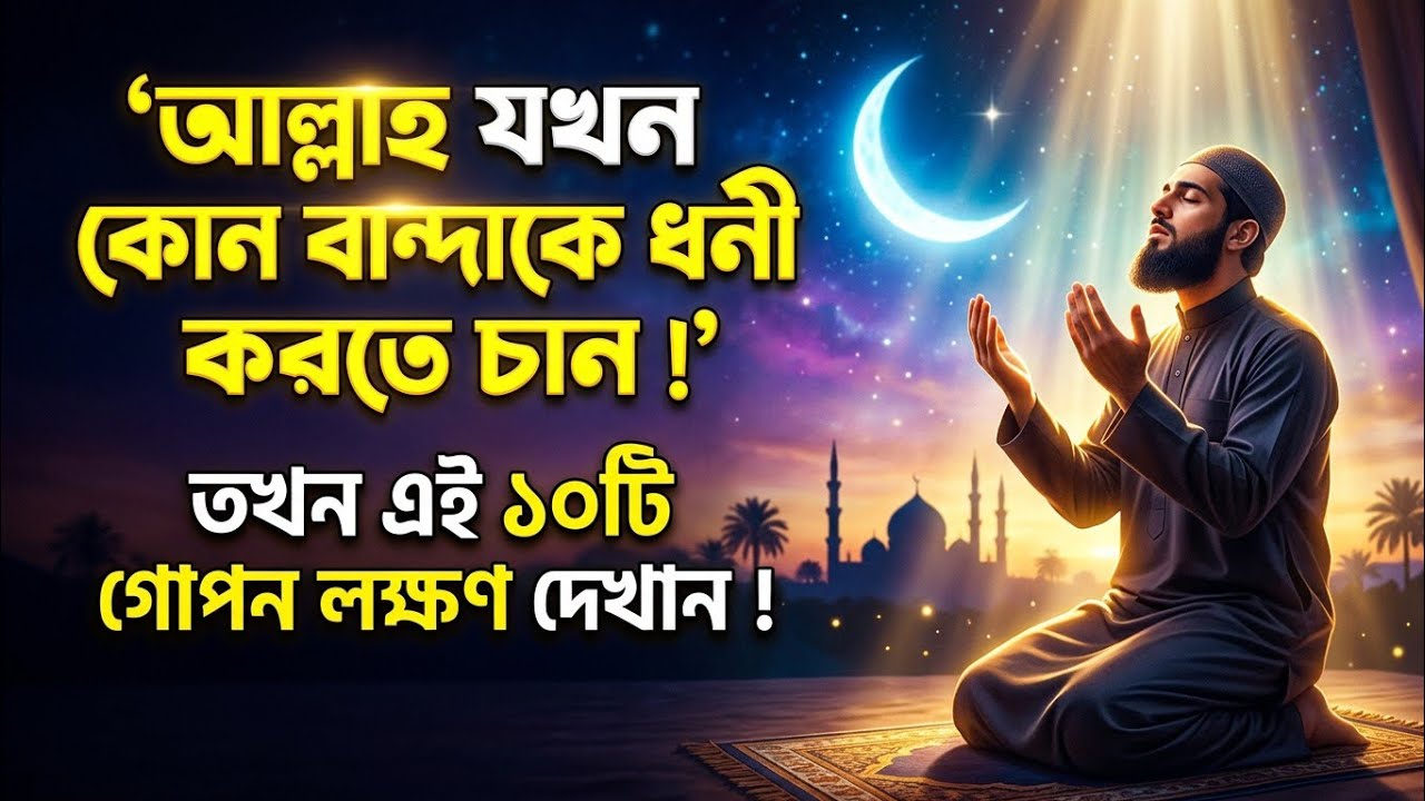 আল্লাহ যখন আপনাকে ধনী করতে চান—এই ১০টি গোপন লক্ষণ! | 10 Signs Allah Will Make You Wealthy 