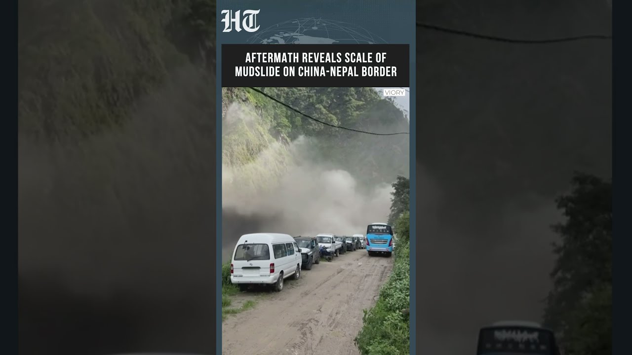 China-Nepal Border: Massive Mudslide Leaves Trail Of Destruction After Devastating Floods | #shorts