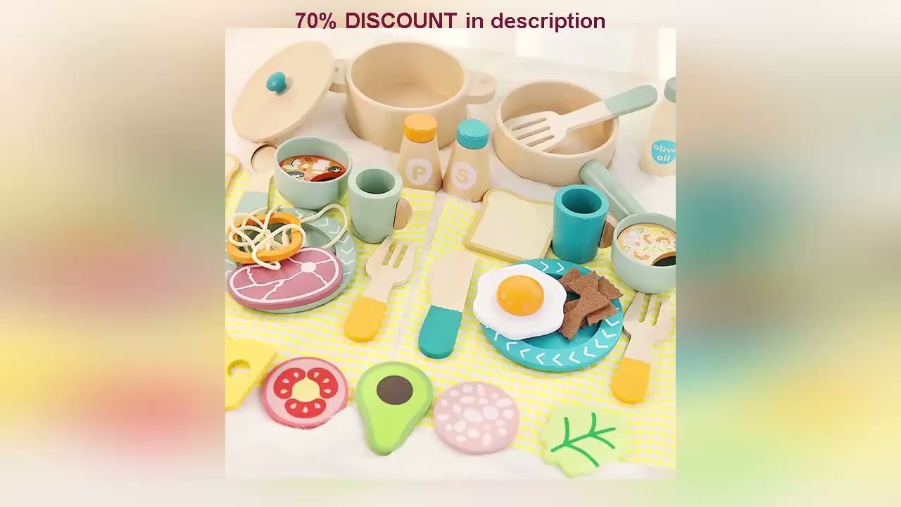 A must-have product! Wooden children's simulation kitchen toys, early education educational toys,