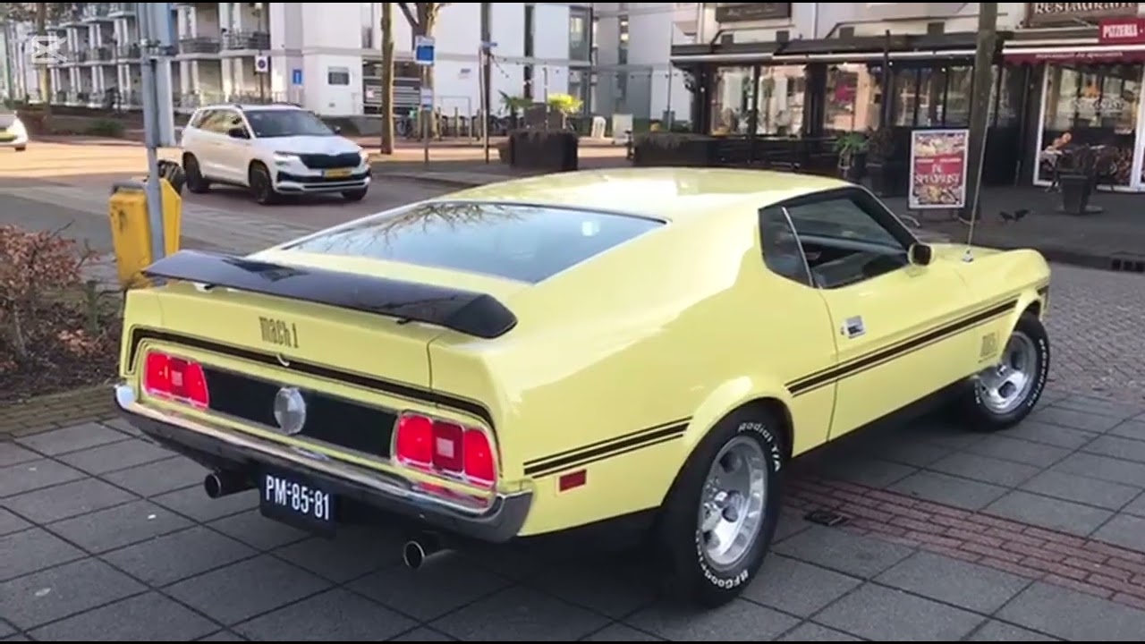 Short clip of me driving off in my 1971 Ford Mustang Mach 1