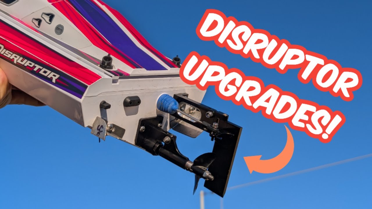 New Rudder and Stinger for Traxxas Disruptor install