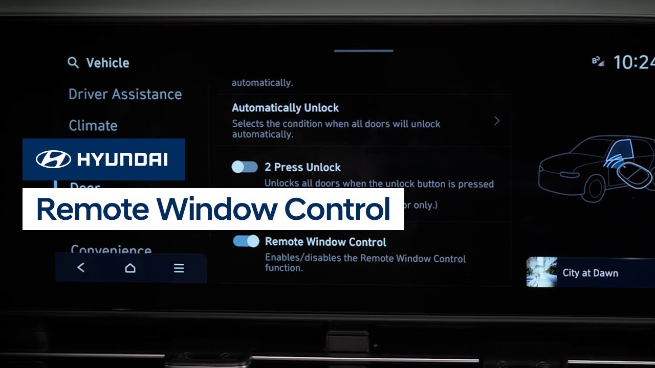 Remote Window Control | Hyundai