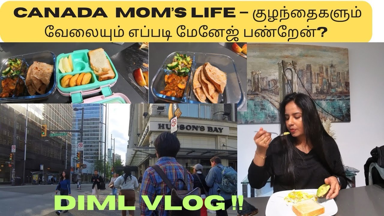 Working Mom Life in Canada | கனடாவில் ஒரு நாள் DIML Vlog #tamilvlog #tamilshorts #canadadiaries
