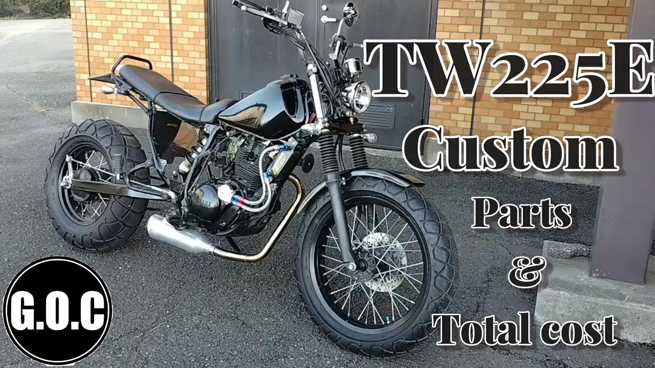 TW225カスタム　全パーツ紹介　　TW200　TW225E　TW200modify