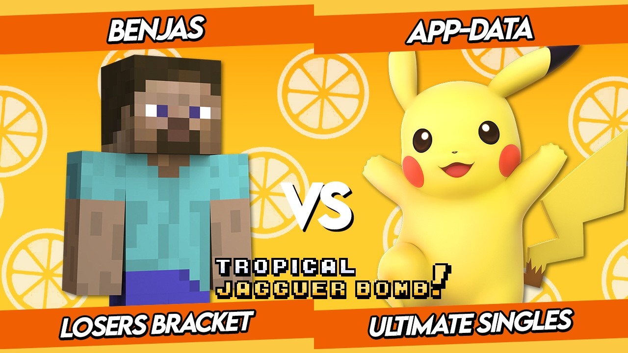 Novatos Tropical Jagguer B. | Benjas (Steve) VS. App-data (Pikachu) Smash Ultimate - SBBU AQP