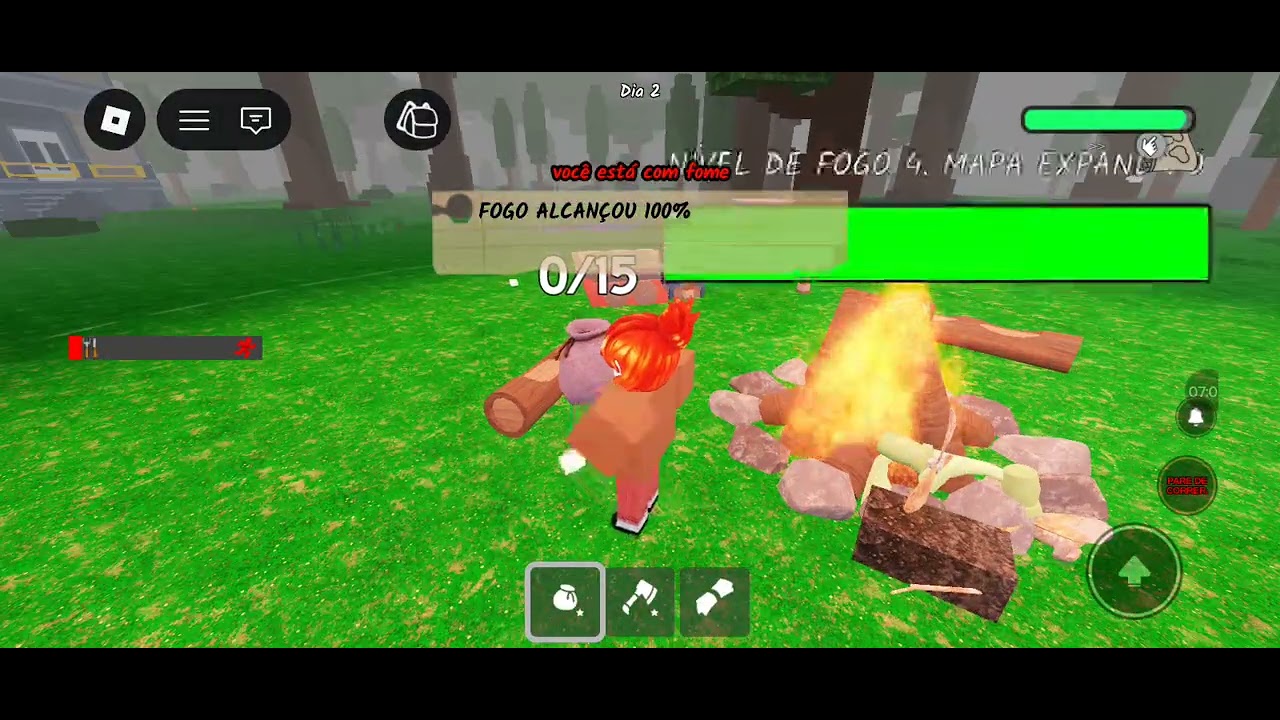 Jogando 99 noites na floresta com meu primo Lucas craft